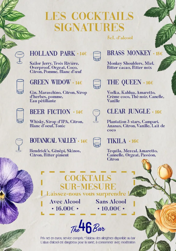 Cocktails Signatures